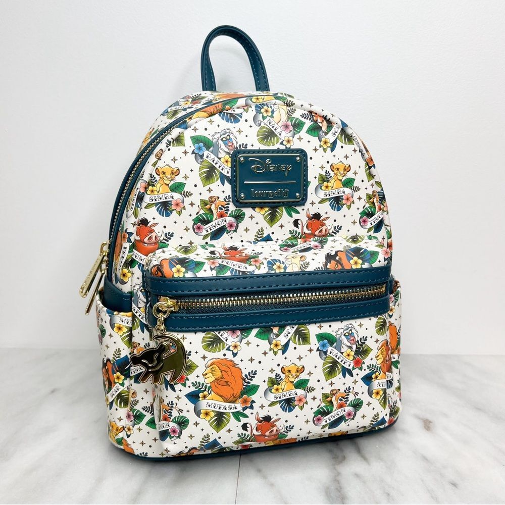 Loungefly Disney Lion King Tattoo Mini Backpack Brand New